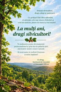 Mesaj cu Prilejul Zilei Lucrătorului din Silvicultură